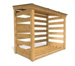 Herold 22120 Gartenmulde mit Rückwand und Bodenrost 220x120 cm