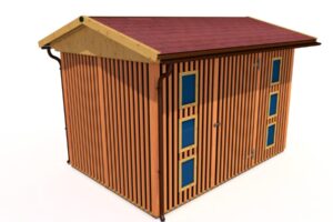 Gartenhaus HEROLD A3322 - mit 3D-Wänden - 6