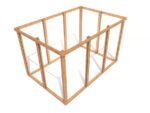 Gartenhaus HEROLD A3322 - mit 3D-Wänden - 6,3 m2 327x221 cm Stärke 19 mm – Bild 3