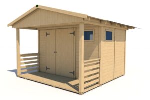 Gartenhaus HEROLD A3322 Plus mit Terrasse (6