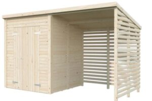 Gartenhaus mit Blockhaus Leif 3