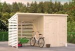 Gartenhaus mit Blockhaus Leif 3,0 + 2,9 m2 377 x 187 cm dick 16 – Bild 8