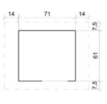 Hundehütte Dasty 73x83 cm Dicke 19 mm – Bild 2