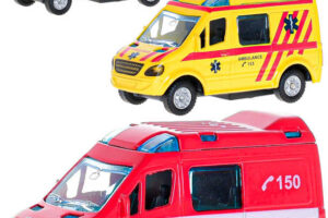 Auto Feuerwehr / Polizei / Krankenwagen Krankenwagen CZ Rückseite 8cm 3 Typen Metall Auto Feuerwehr / Polizei / Krankenwagen Krankenwagen CZ Rückseite 8cm 3 Typen Metall