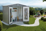 Biohort Gartenhaus EUROPA 3, dunkelgrau metallic . – Bild 3