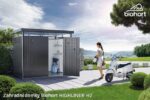 Biohort Gartenhaus HIGHLINE® H3, silbermetallic . – Bild 6