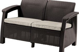 CORFU LOVE SEAT - braun .