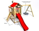 Spielplatz Monkey's Home Kleiner Pirat HOOK mit roter Rutsche Spielplatz Monkey's Home Kleiner Pirat HOOK mit roter Rutsche – Bild 7