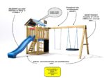 Spielplatz Monkey's Home Kleiner Pirat HOOK mit grüner Rutsche Spielplatz Monkey's Home Kleiner Pirat HOOK mit grüner Rutsche – Bild 5