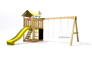 Dětské hřiště Monkey's Home Malý pirát HOOK se žlutou skluzavkou Dětské hřiště Monkey's Home Malý pirát HOOK se žlutou skluzavkou