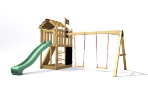 Spielplatz Monkey's Home Kleiner Pirat RED mit Rutsche Spielplatz Monkey's Home Kleiner Pirat RED mit Rutsche