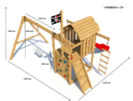 Playground Monkey's Home Kleiner Pirat SAM mit roter Rutsche Playground Monkey's Home Kleiner Pirat SAM mit roter Rutsche – Bild 4