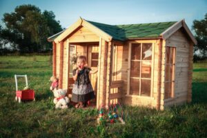 Kinderholzhaus M520 235x175x151cm