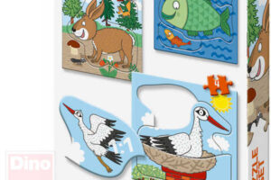 DINO Baby-Puzzle Wo die Tiere leben 18x18cm Puzzle 3in1 große Teile DINO Baby-Puzzle Wo die Tiere leben 18x18cm Puzzle 3in1 große Teile