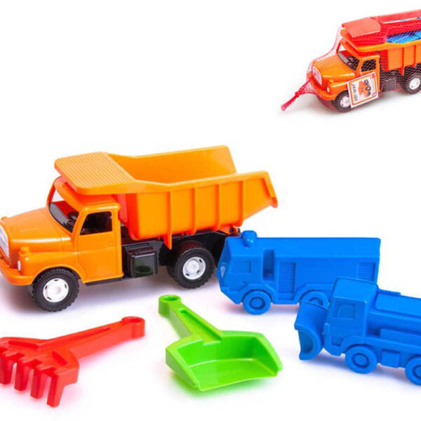 DINO TATRA T148 orange 30cm Sand Set Auto mit Werkzeug und Formen DINO TATRA T148 orange 30cm Sand Set Auto mit Werkzeug und Formen