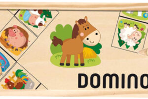 WOOD Game Dominoes Tierbilder 28 Steine WOOD Game Dominoes Tierbilder 28 Steine