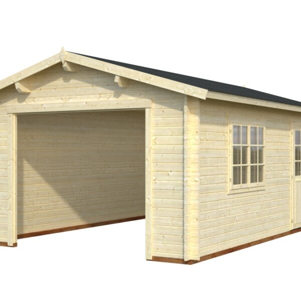 Garage Roger 19 m2 - ohne Tür (380x570cm) Dicke 44mm