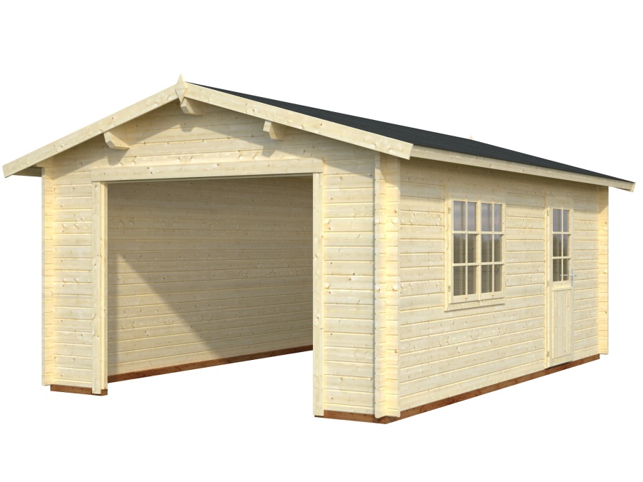 garaz-roger-19-m2-bez-dveri-p5745 Garage Roger 19 m2 - ohne Tür (380x570cm) Dicke 44mm