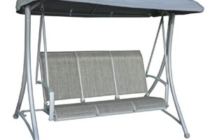 HOLLYWOOD Gartenschaukel Metall - grau .