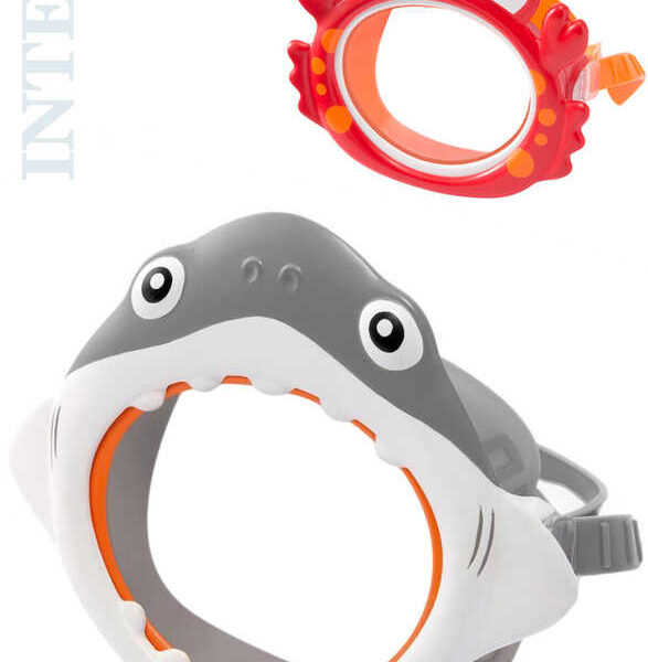 INTEX Taucherbrille Tauchermaske für Kinder in Wassertier 2 Typen 55915 INTEX Taucherbrille Tauchermaske für Kinder in Wassertier 2 Typen 55915