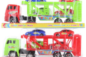 Truck-Set mit 4 Autos Kunststoffblister Truck-Set mit 4 Autos Kunststoffblister