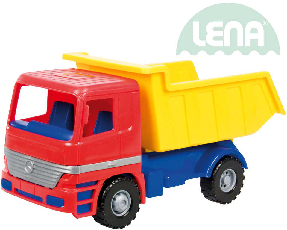 lena-auto-funkcni-mercedes-actros-sklapec-plastovy-23cm LENA Car functional Mercedes Actros Kunststoffkipper 23cm LENA Car functional Mercedes Actros Kunststoffkipper 23cm