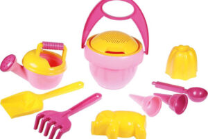 LENA Baby-Set für Mädchen mit Eimer und Stövchen für Sand 10 Stück im Netz LENA Baby-Set für Mädchen mit Eimer und Stövchen für Sand 10 Stück im Netz