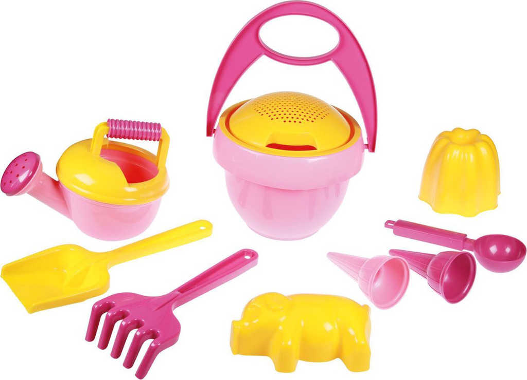 lena-baby-sada-holcici-s-kyblikem-a-konvickou-na-pisek-10ks-v-sitce LENA Baby-Set für Mädchen mit Eimer und Stövchen für Sand 10 Stück im Netz LENA Baby-Set für Mädchen mit Eimer und Stövchen für Sand 10 Stück im Netz