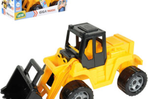 LENA Giga Trucks Frontlader 62cm gelb-schwarz Sandbagger aus Kunststoff LENA Giga Trucks Frontlader 62cm gelb-schwarz Sandbagger aus Kunststoff