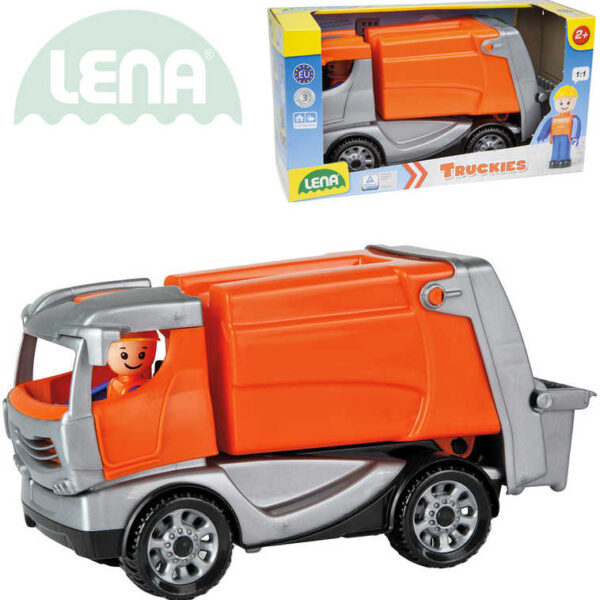 LENA Truckies Müllmänner 25cm Set Babyauto + Puppe 01623 Kunststoff LENA Truckies Müllmänner 25cm Set Babyauto + Puppe 01623 Kunststoff
