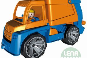 LENA Truxx Müllwagen 29cm Sandwagen mit Puppenfahrer aus Kunststoff LENA Truxx Müllwagen 29cm Sandwagen mit Puppenfahrer aus Kunststoff