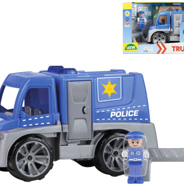 LENA Truxx Baby Auto funktionelle Polizei 29cm Set mit Figur Kunststoff in Box LENA Truxx Baby Auto funktionelle Polizei 29cm Set mit Figur Kunststoff in Box