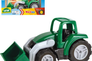 LENA Workies Auto Traktor Baby 14cm Arbeitsmaschine mit Löffel grün Kunststoff LENA Workies Auto Traktor Baby 14cm Arbeitsmaschine mit Löffel grün Kunststoff
