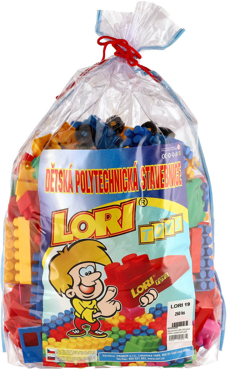 lori-019-stavebnice-plastova-250-dilku-v-plastovem-pytli LORI 019 Kunststoff-Bausatz 250 Teile im Plastikbeutel LORI 019 Kunststoff-Bausatz 250 Teile im Plastikbeutel