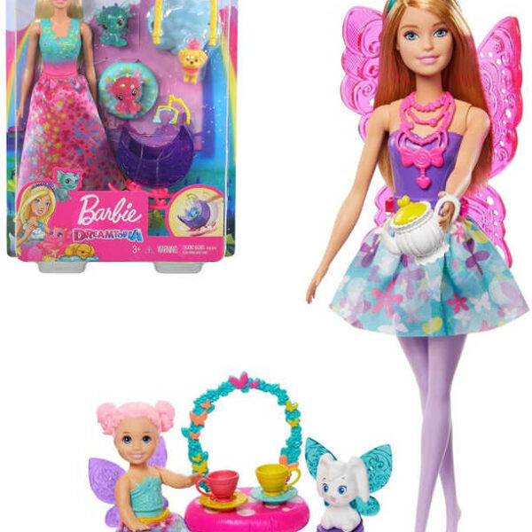 MATTEL BRB Barbie Dreamtopia Set Spiel Feenpuppe mit Zubehör MATTEL BRB Barbie Dreamtopia Set Spiel Feenpuppe mit Zubehör