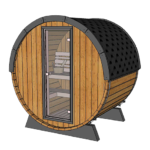 Mini Sauna 160 cm Thermowood ohne Ofen .
