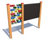 Affen-Zeichentafel mit Zähler Affen-Zeichentafel mit Zähler