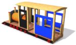 Monkeys Train mit einem Wagen und einem Klettertunnel Monkeys Train mit einem Wagen und einem Klettertunnel – Bild 2