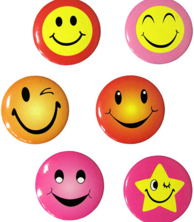Abzeichen Smiley klein rund 3cm bunt verschiedene Arten Abzeichen Smiley klein rund 3cm bunt verschiedene Arten