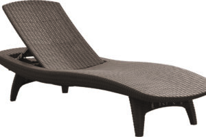 PACIFIC Liegestuhl - braun .