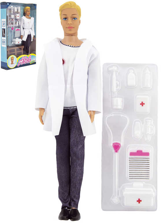 panacek-abel-doktor-30cm-set-panenka-s-lekarskymi-doplnky-plast Abel Doctor Puppe 30cm Set Puppe mit medizinischem Zubehör Plastik Abel Doctor Puppe 30cm Set Puppe mit medizinischem Zubehör Plastik