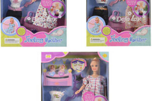 Defa Lucy 30cm Schwangere Mumie Puppenset mit Zwillingen und Zubehör 2 Typen Defa Lucy 30cm Schwangere Mumie Puppenset mit Zwillingen und Zubehör 2 Typen