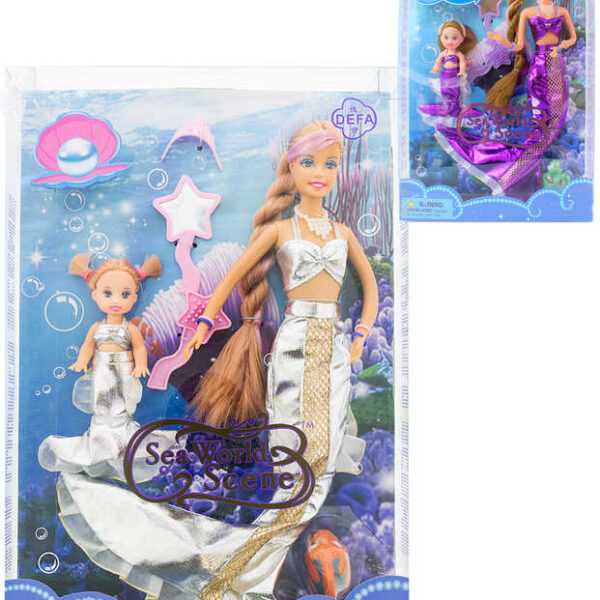 Defa Lucy Mermaid Doll magic set Mutter und Tochter wechselnde Farbe Defa Lucy Mermaid Doll magic set Mutter und Tochter wechselnde Farbe