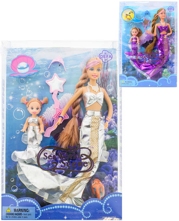 panenka-defa-lucy-morska-panna-kouzelna-set-maminka-s-dcerkou-meni-barvu Defa Lucy Mermaid Doll magic set Mutter und Tochter wechselnde Farbe Defa Lucy Mermaid Doll magic set Mutter und Tochter wechselnde Farbe