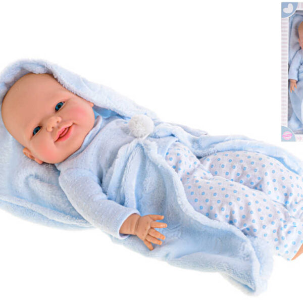 Baby Boy Doll 42cm mit Decke und hartem Körper im Karton Baby Boy Doll 42cm mit Decke und hartem Körper im Karton