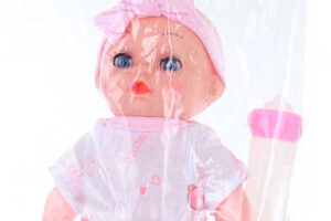 Pinkelnde Babypuppe rosa Set mit Töpfchen und Windel in Tasche Pinkelnde Babypuppe rosa Set mit Töpfchen und Windel in Tasche