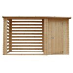 Holzunterstand mit Lager 118 x 214 cm + 118 x 93 cm Holzunterstand mit Lager 118 x 214 cm + 118 x 93 cm – Bild 5