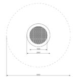 Bodentrampolin RADO - kreisförmig 2 m Durchmesser Sprungfläche 1,5 m – Bild 3