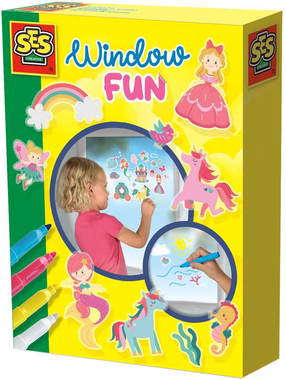 ses-creative-kreativni-set-nalepky-okenni-dekorace-princezny-4-fixy-na-sklo SES CREATIVE Kreatives Sticker-Set Prinzessin Fensterdekoration + 4 Glasmarker SES CREATIVE Kreatives Sticker-Set Prinzessin Fensterdekoration + 4 Glasmarker