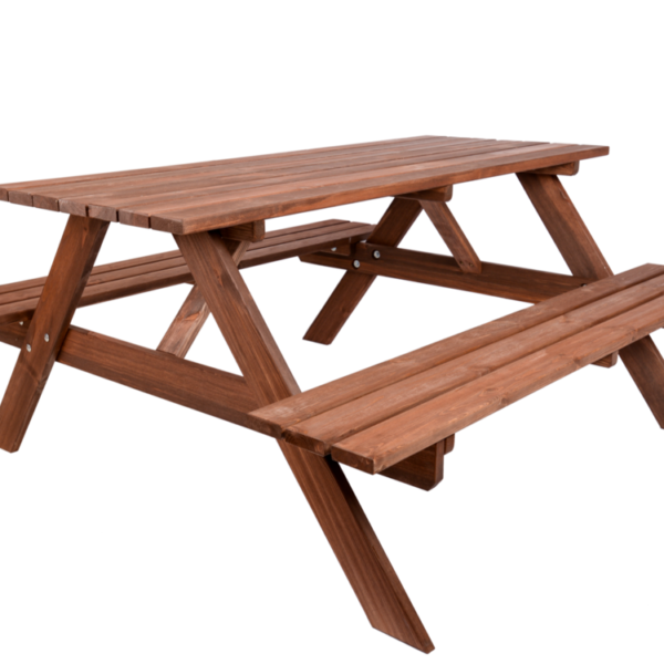 PIKNIK Gartengarnitur aus Holz - 180 cm - gebeizt .